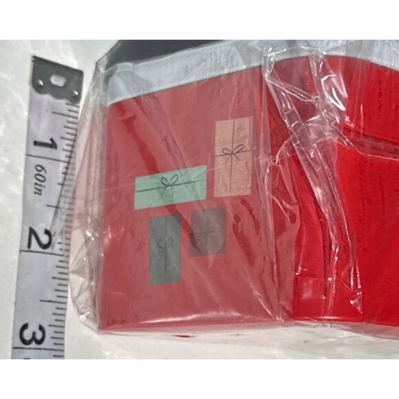 2017 Christmas Holiday Fossil Watch Holder ONLY Metal Tin Box Cases 2.75" Tall - Picture 11 of 16